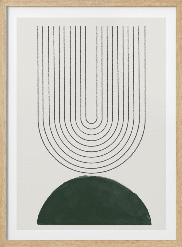 Green Mid Century Modern No.5 | Poster