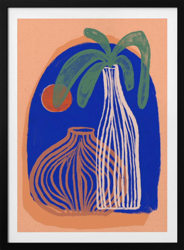 Blue Oasis Vases | Poster