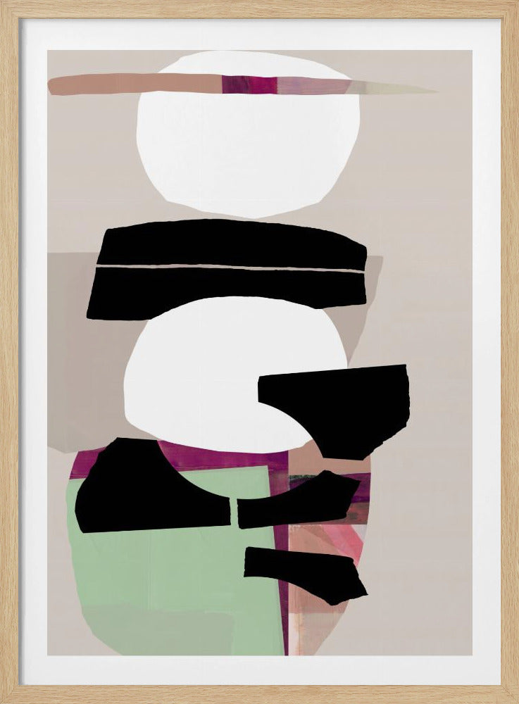 Colored Abstract Black No2 | Poster