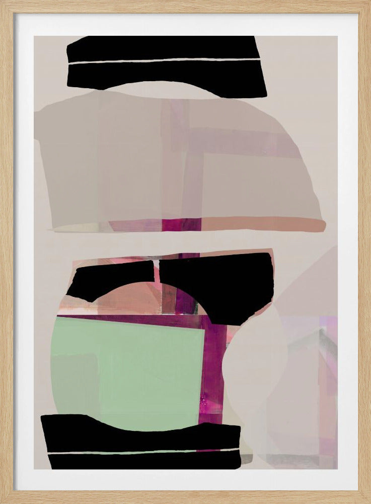 Colored Abstract Black No1 | Poster