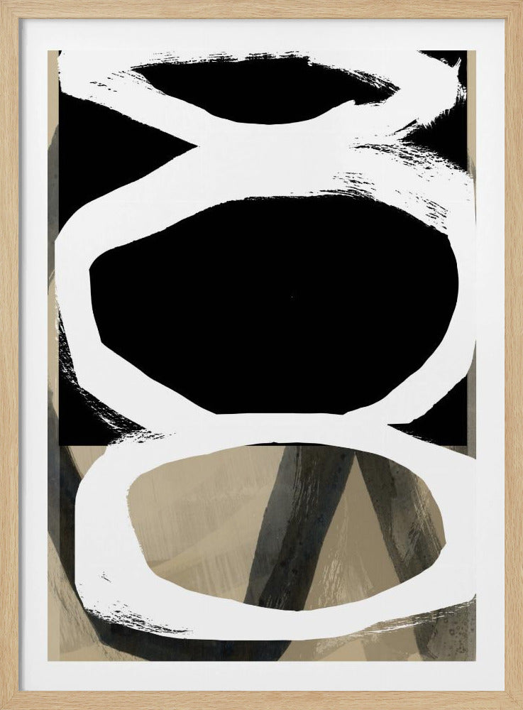 Bold Black On White No4 | Poster