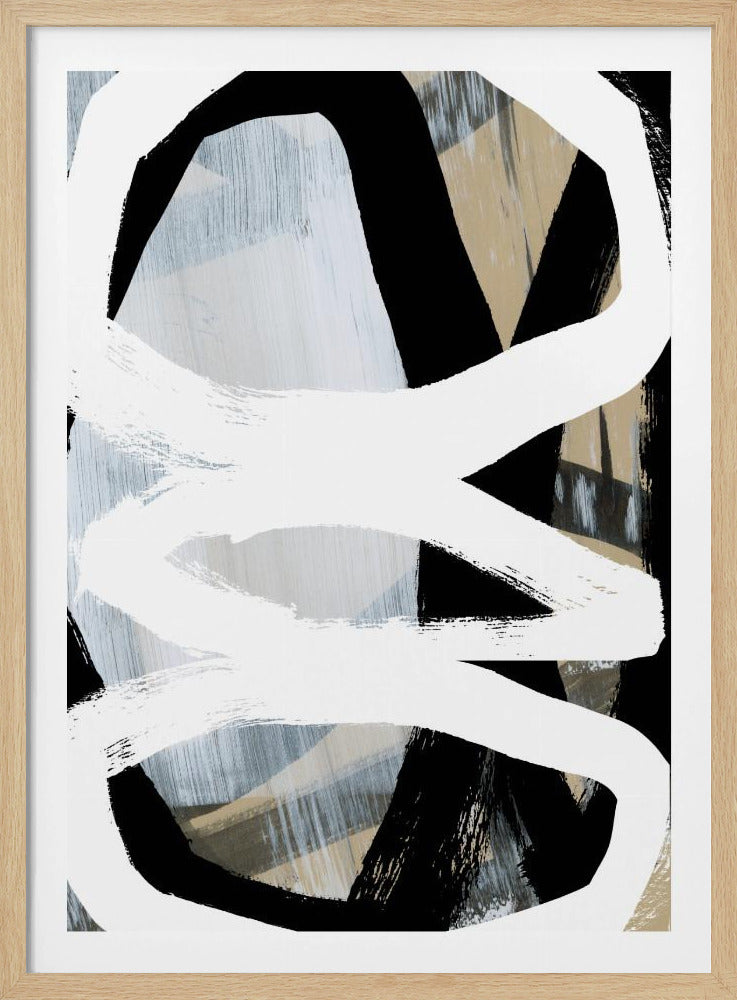 Bold Black On White No3 | Poster