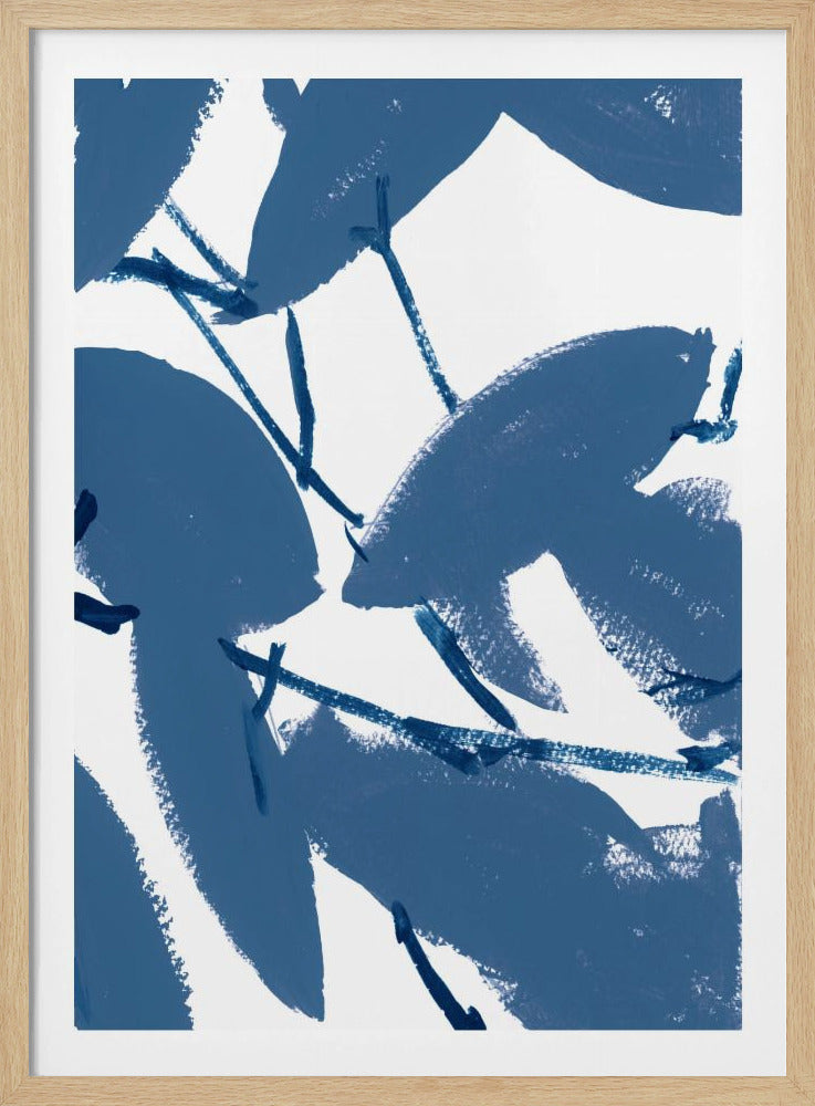 Blue Floral No1 | Poster