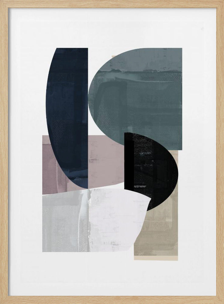 Navy Shapes No3 | Poster