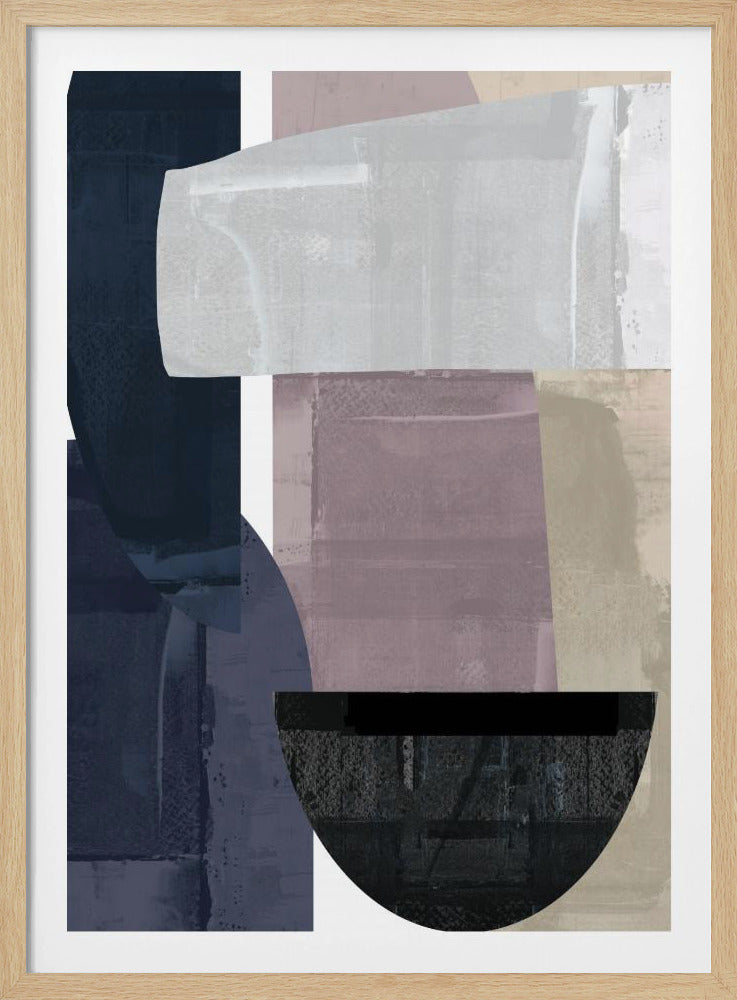 Navy Shapes No2 | Poster