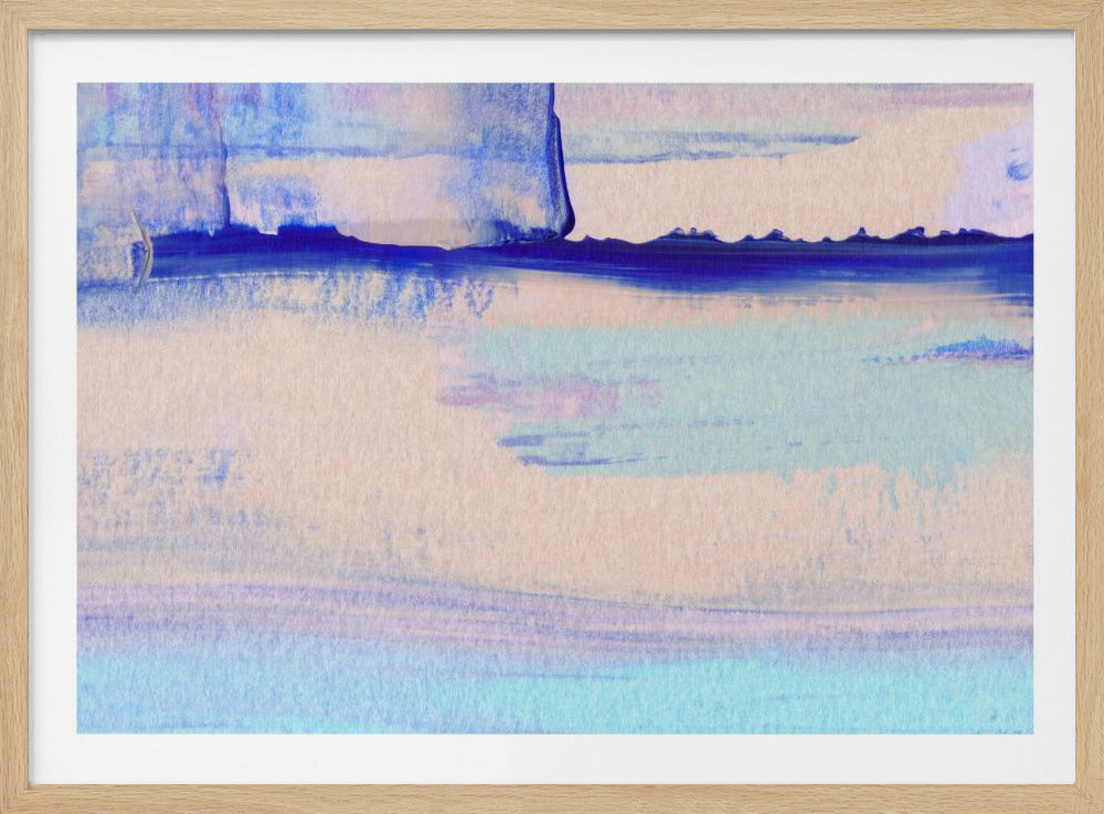 Pastel Colors Blended With Vibrant Blues | Poster