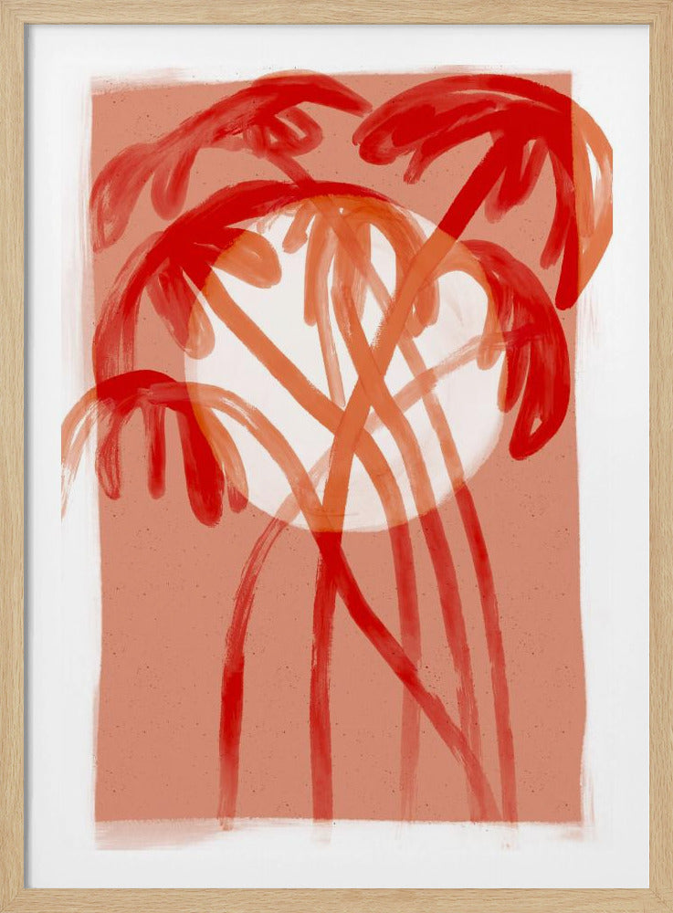 Crimson Palms | Poster