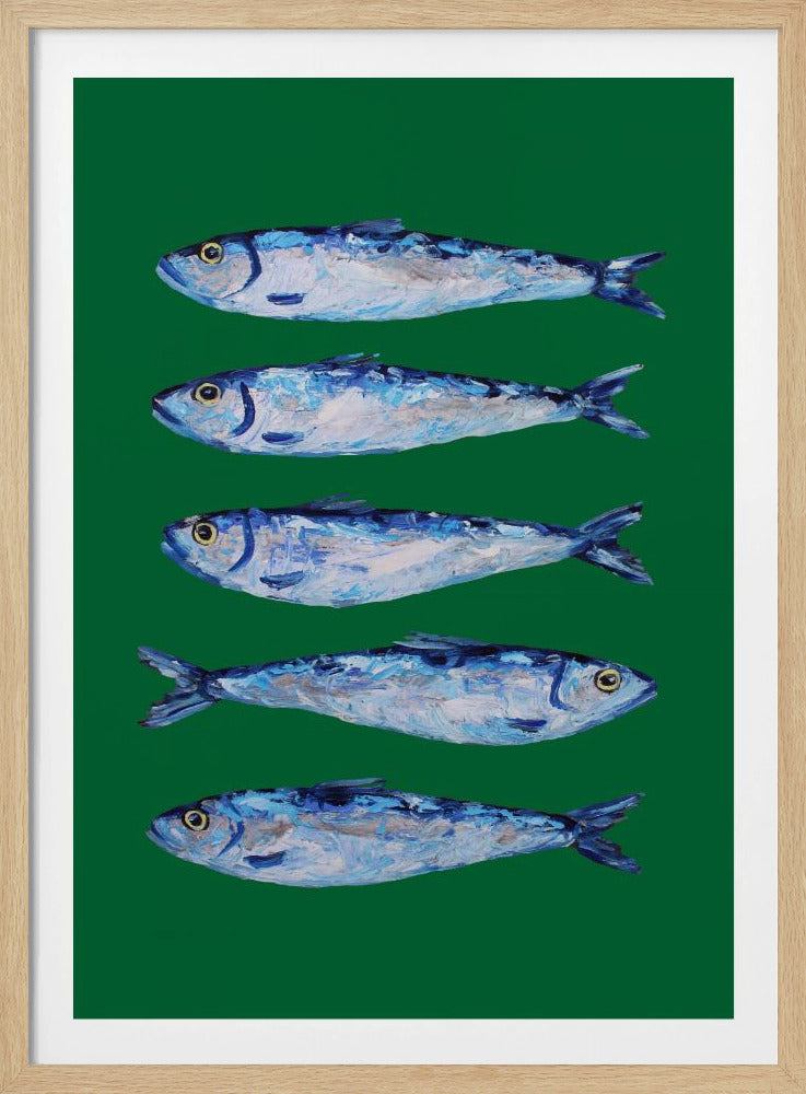 Sardines Forest Green | Poster