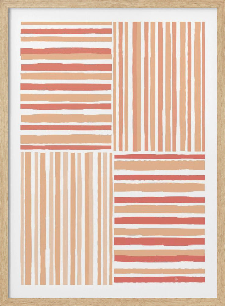 Vertical And Horizontal Stripes | Poster
