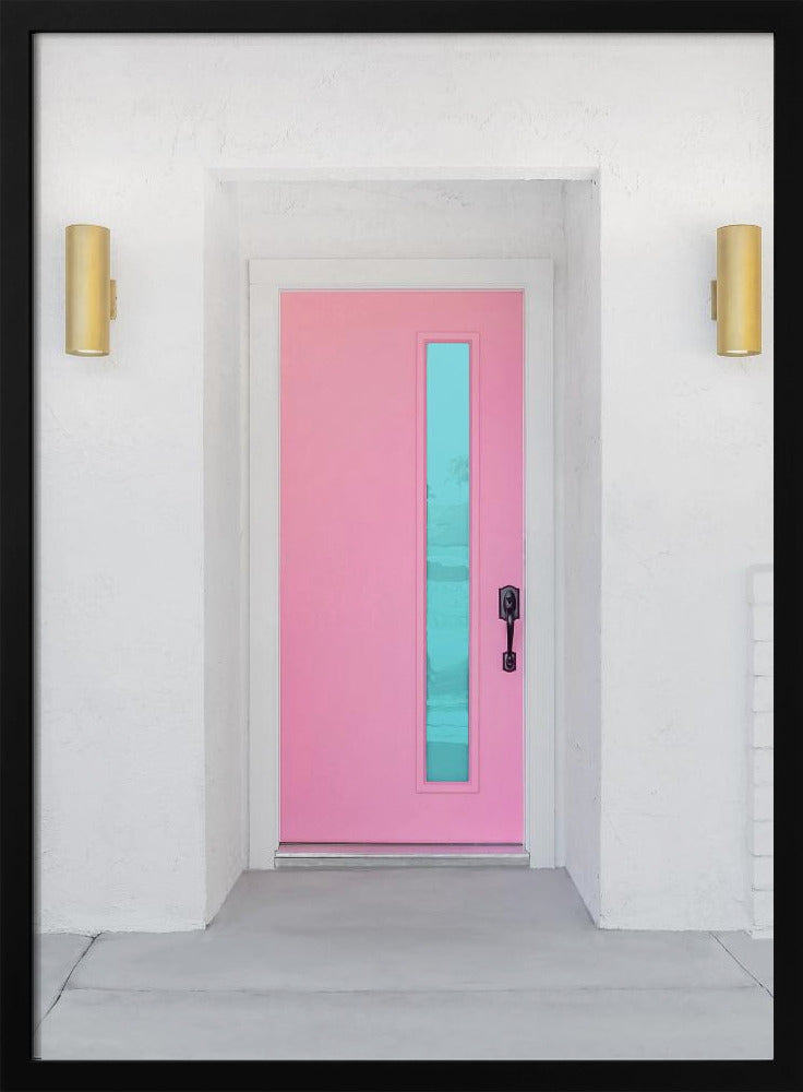 Pink Door with a Blue Window | Poster