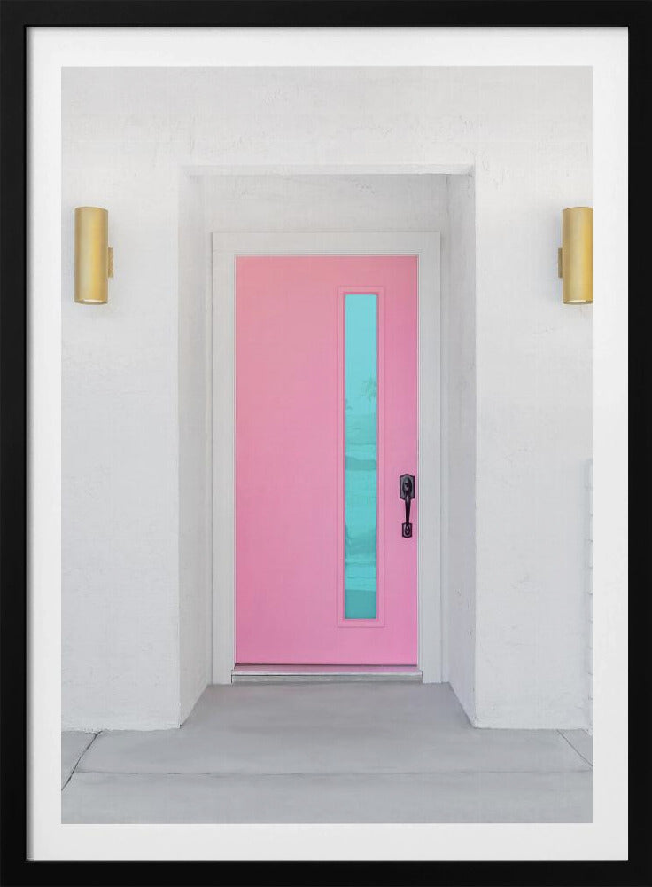 Pink Door with a Blue Window | Poster