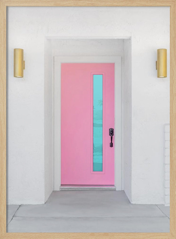 Pink Door with a Blue Window | Poster