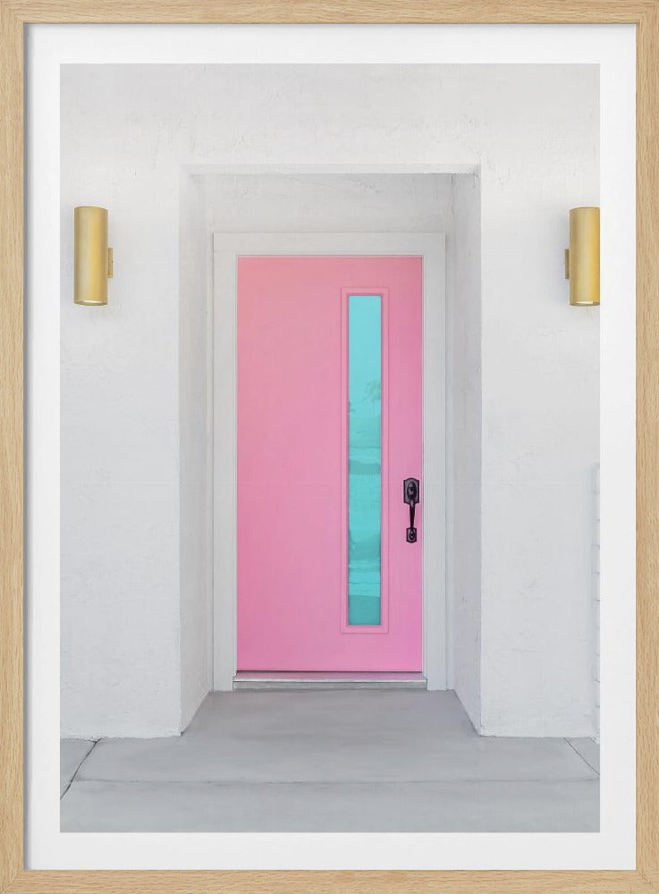 Pink Door with a Blue Window | Poster