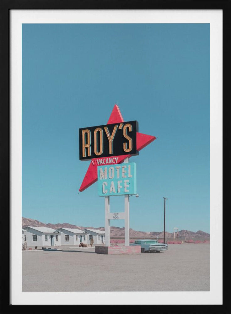 Roy's Motel Cafe Retro Sign | Poster