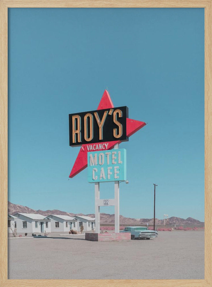 Roy's Motel Cafe Retro Sign | Poster