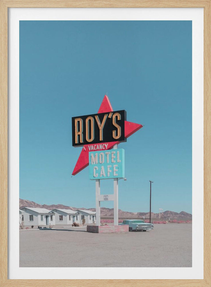 Roy's Motel Cafe Retro Sign | Poster