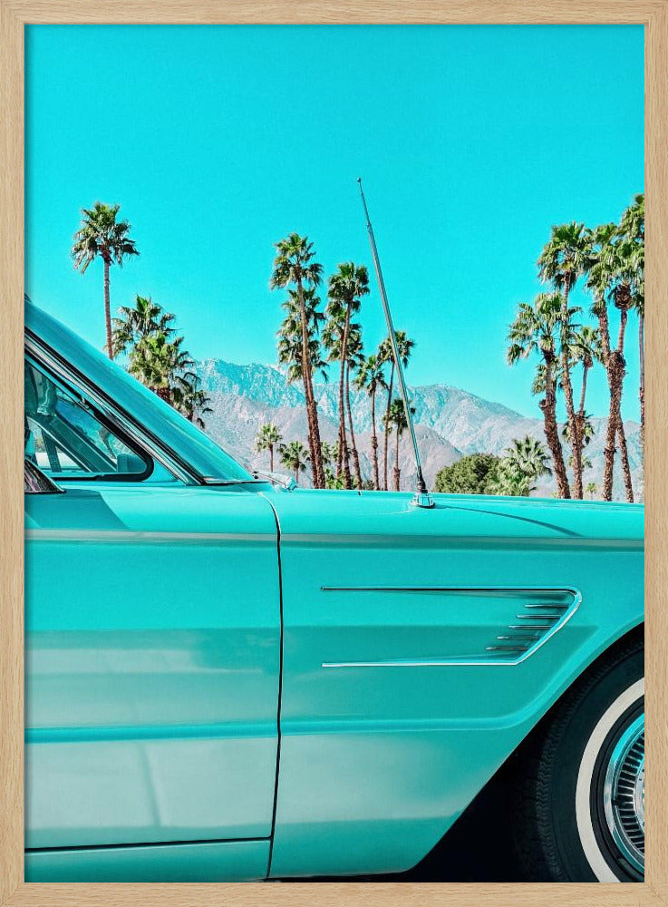 Teal Thunderbird in Palm Springs | Poster