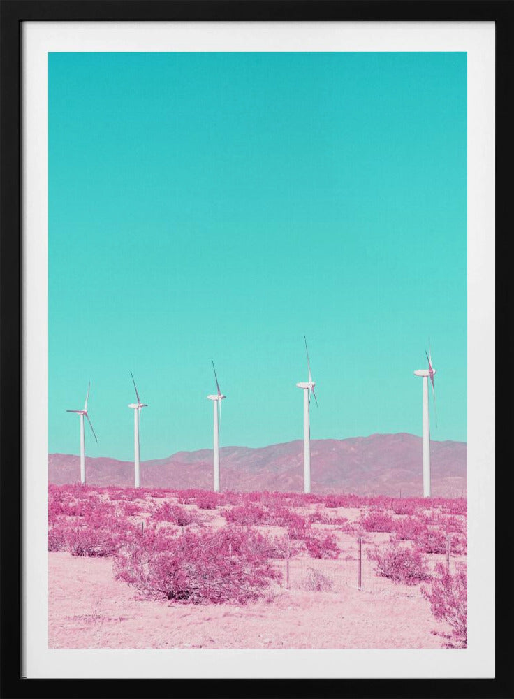 Palm Springs Windmills in the Desert | Poster