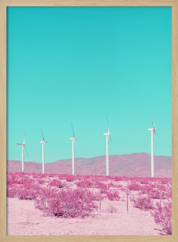 Palm Springs Windmills in the Desert | Poster