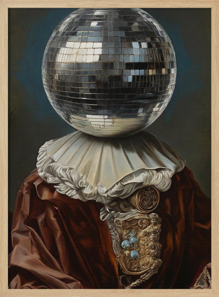 Antique Disco Ball, A Man with Disco head | Poster