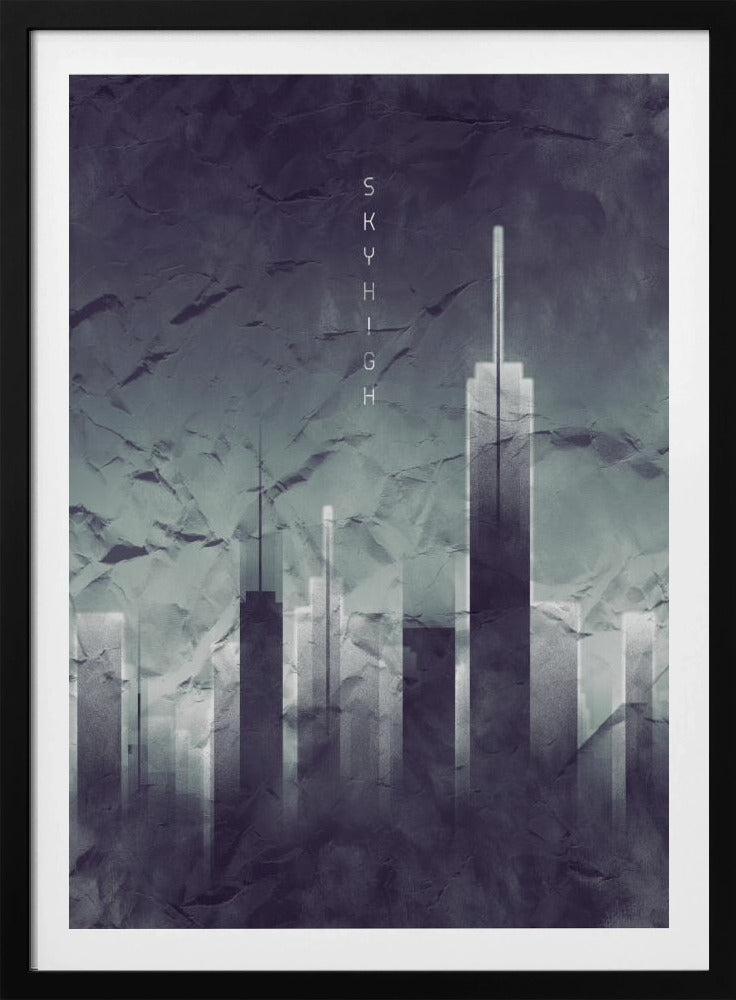 Graphic Art SKYHIGH Vintage Look | Poster
