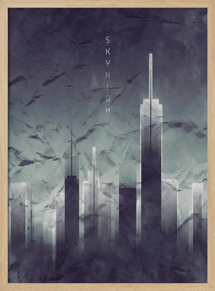 Graphic Art SKYHIGH Vintage Look | Poster