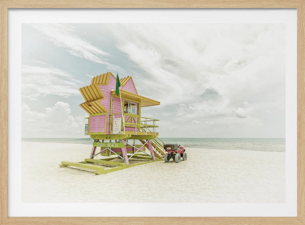 MIAMI BEACH Vintage Florida Flair | Poster