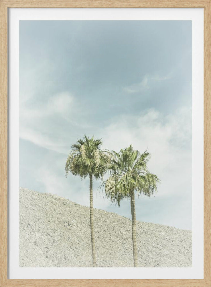 Vintage Palm Trees in the desert | Poster