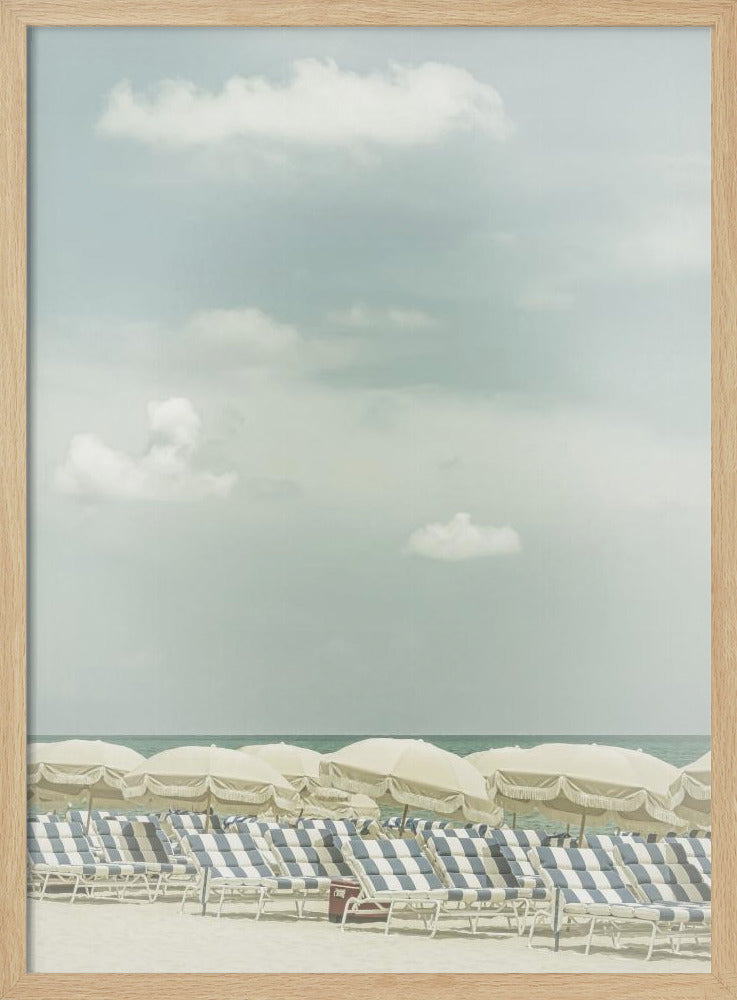 Vintage beach scene | Poster