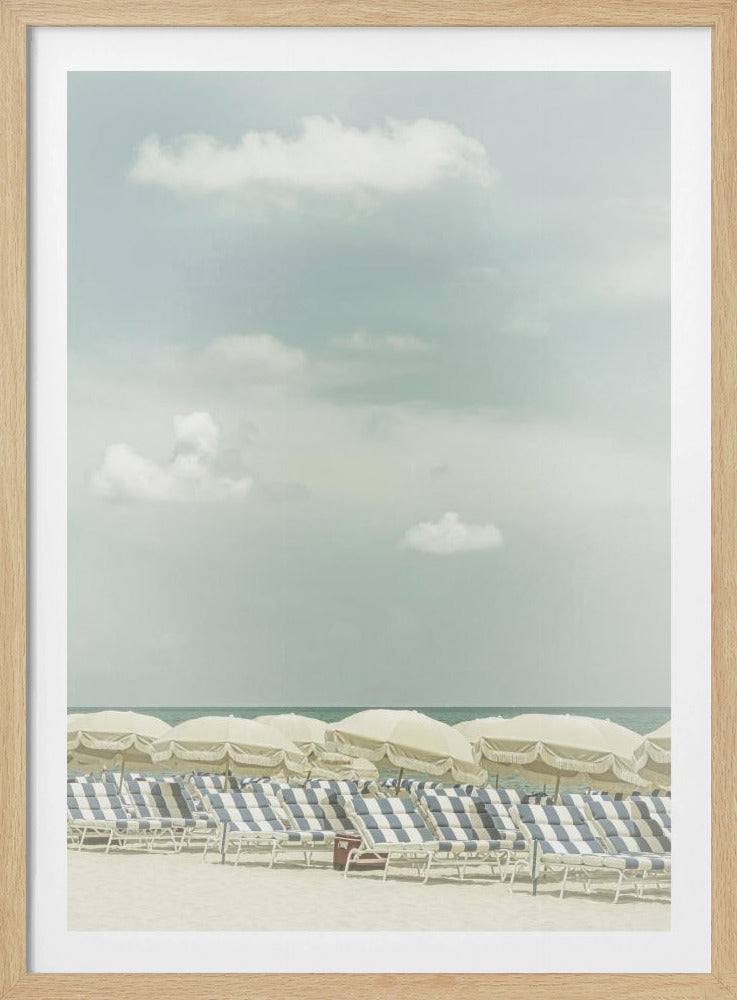 Vintage beach scene | Poster