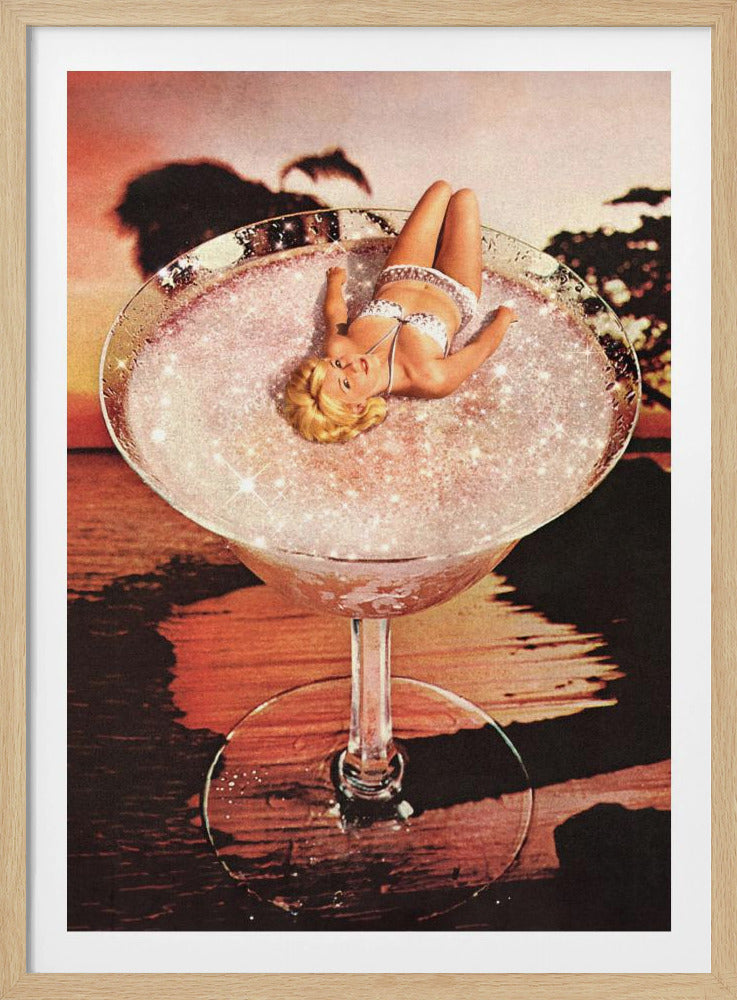 Glitter Pink Margarita | Poster