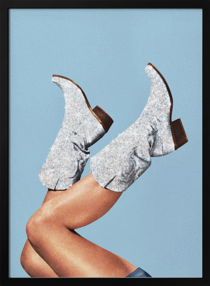These Boots Glitter Blue II | Poster