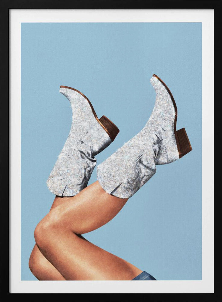 These Boots Glitter Blue II | Poster
