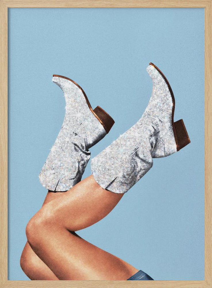These Boots Glitter Blue II | Poster