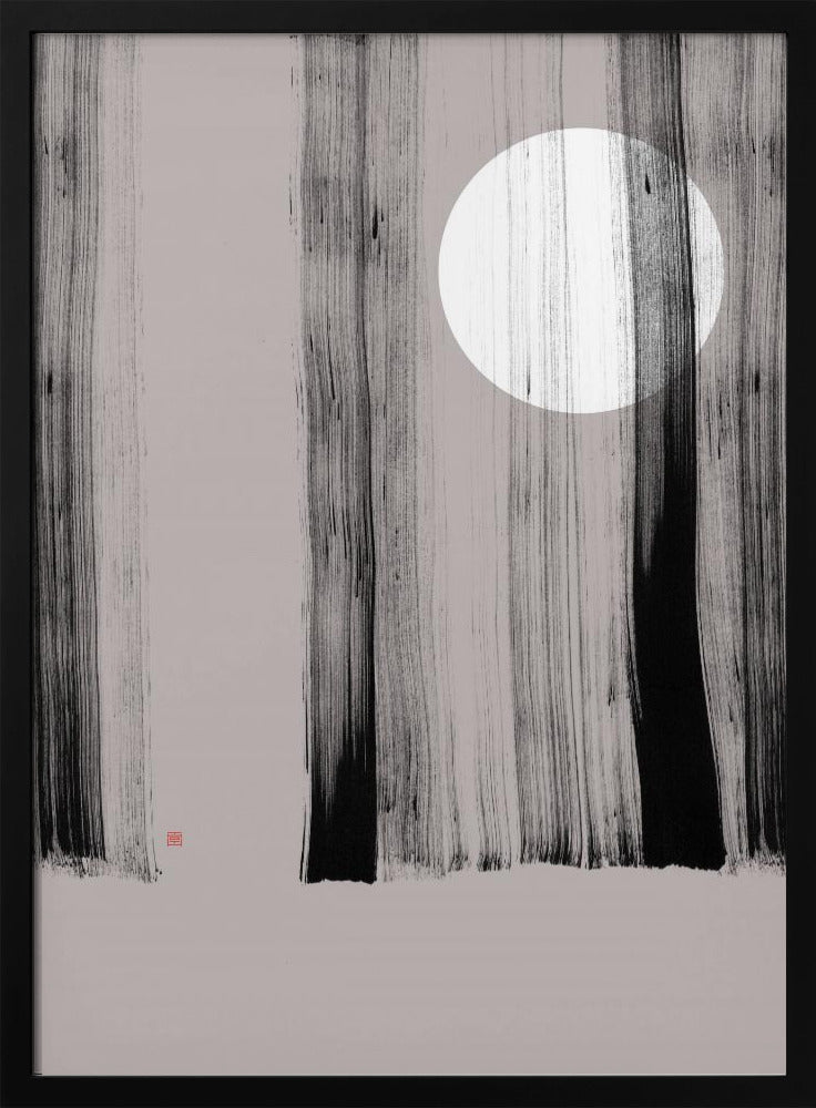 Hidden Moon N°1 | Behind the Trees | Poster