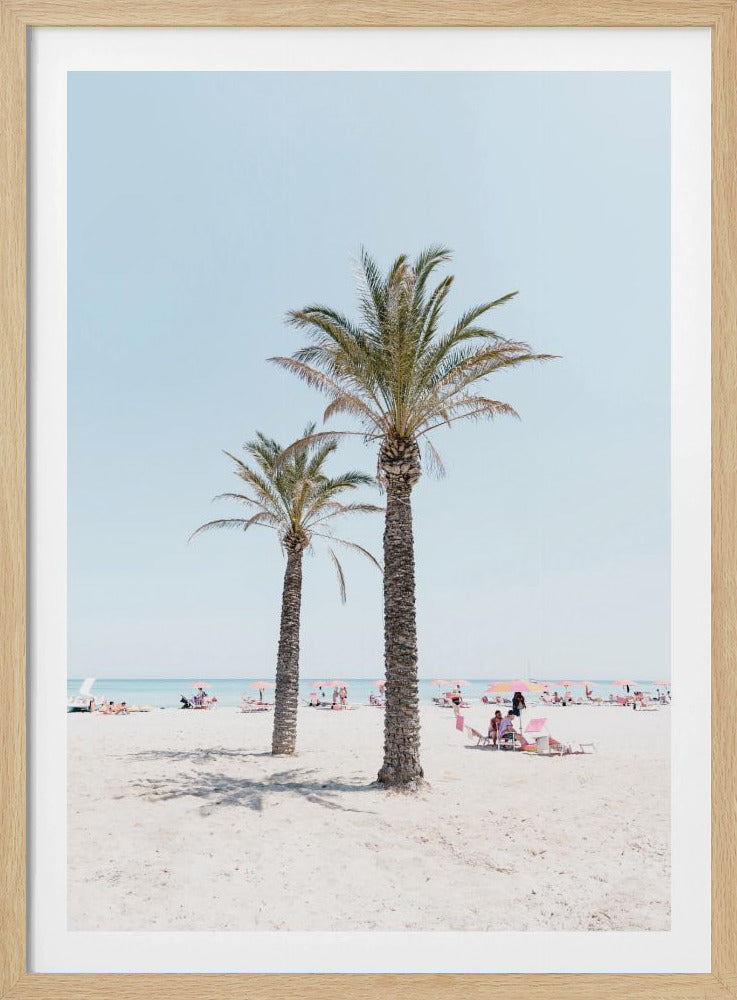 Palm tree at the beach | Poster