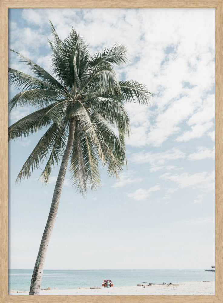 Palm tree at the beach 2 | Poster