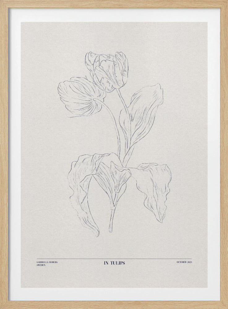 In Tulips (blue) | Poster