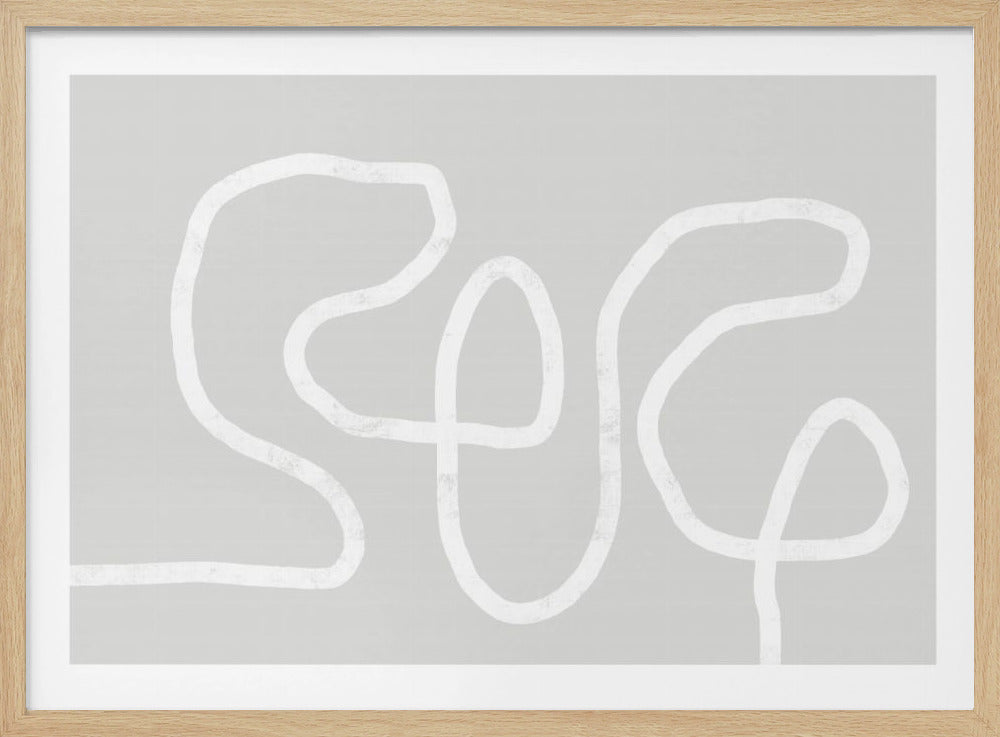 Intertwined White Lines | Poster