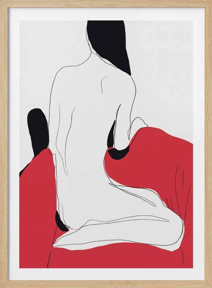 Nude Figure in a Dynamic Pose | Poster