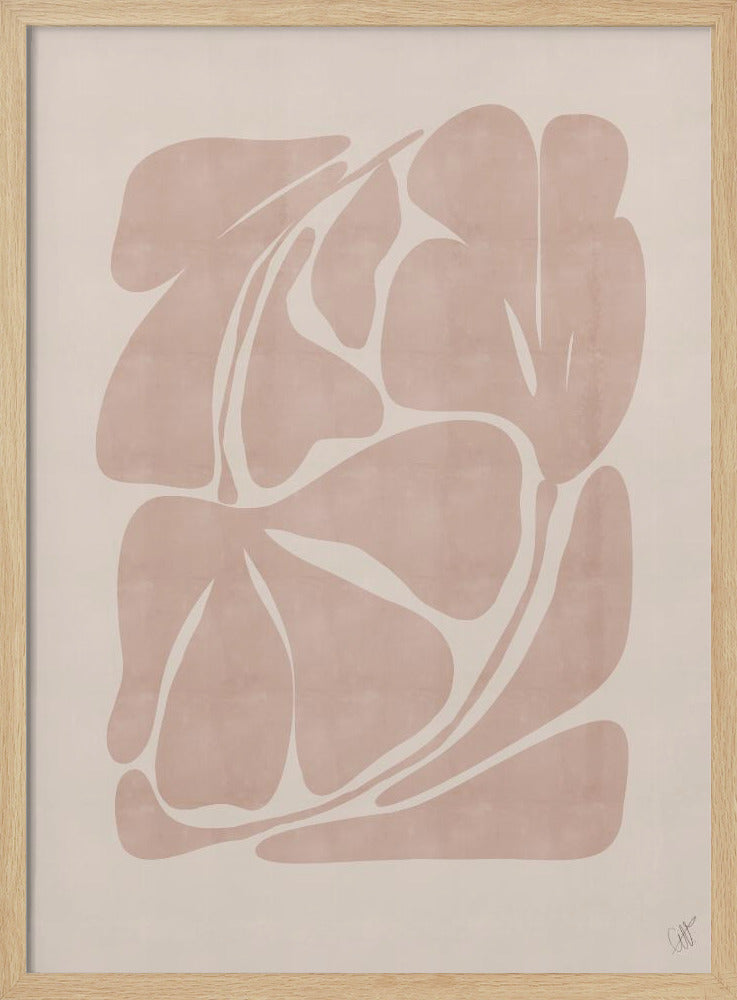 Beige Abstract Shapes | Poster