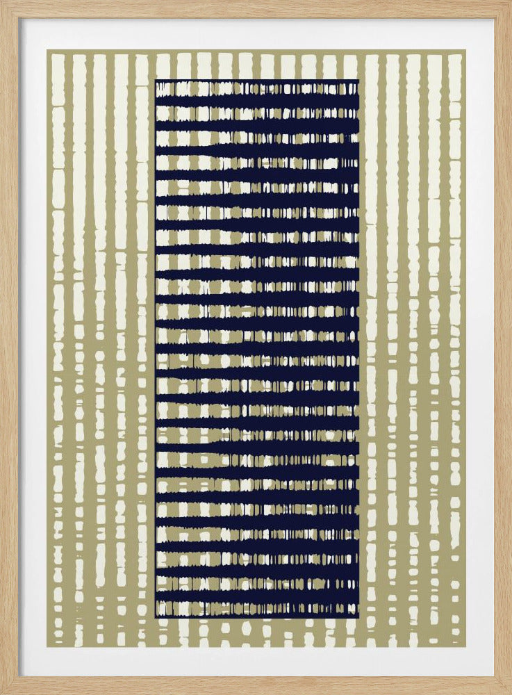 Geometric Pattern with Vertical Stripes | Poster