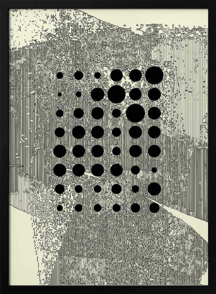 Black Geometric Circles | Poster