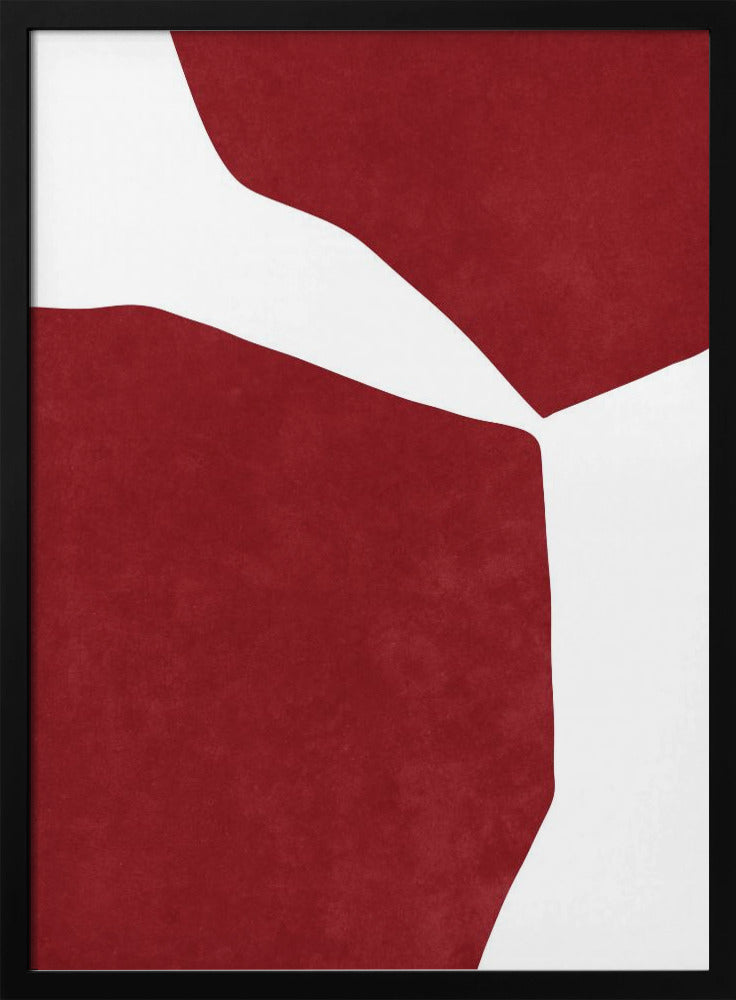 Abstract Red on white | Poster
