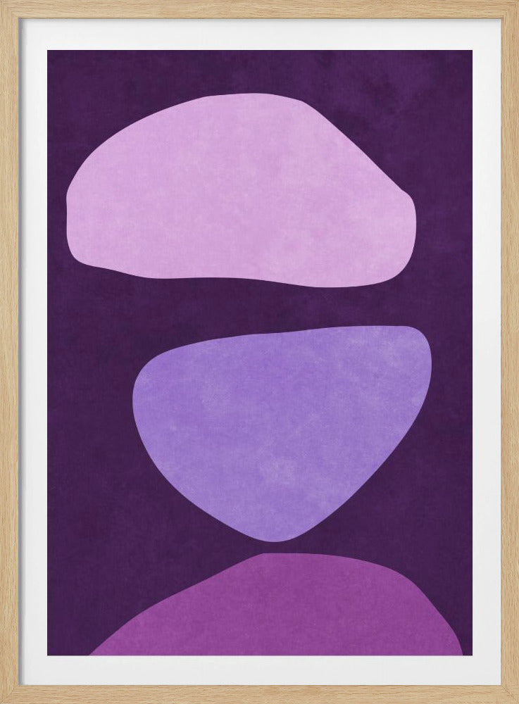 Abstract Forms Violet | Poster