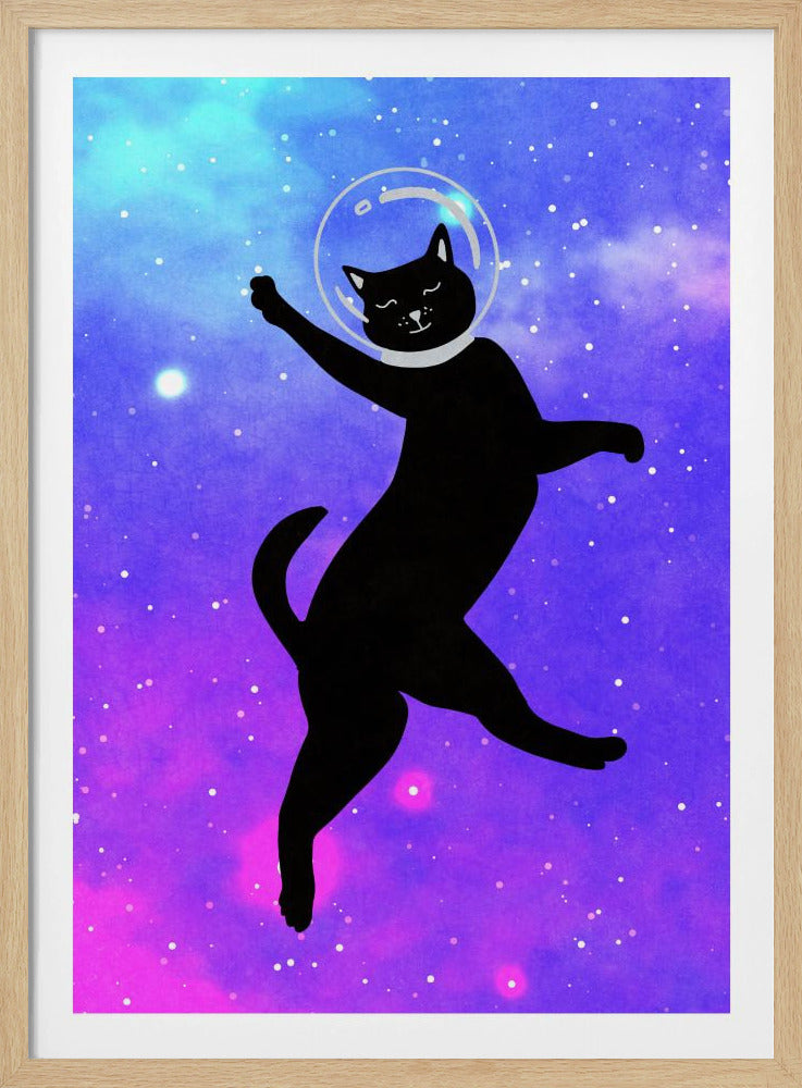 Happy Space Cat | Poster