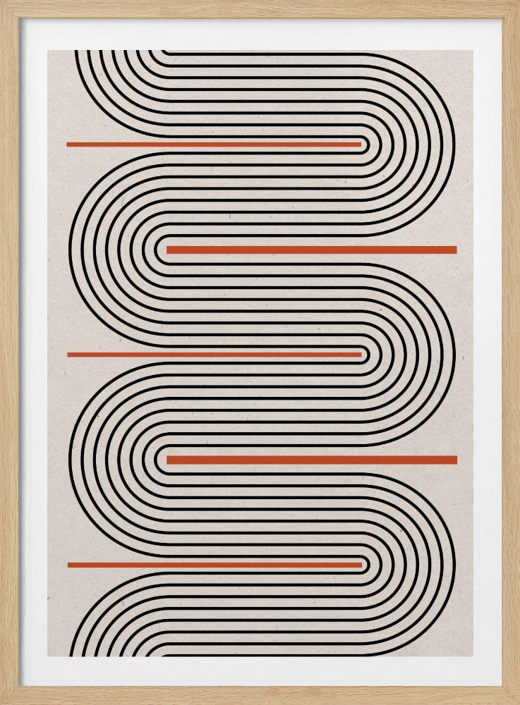 Curved Rhythm Path | Poster
