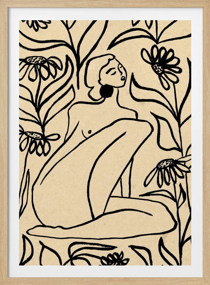 Girl In Sunflower Field | Poster