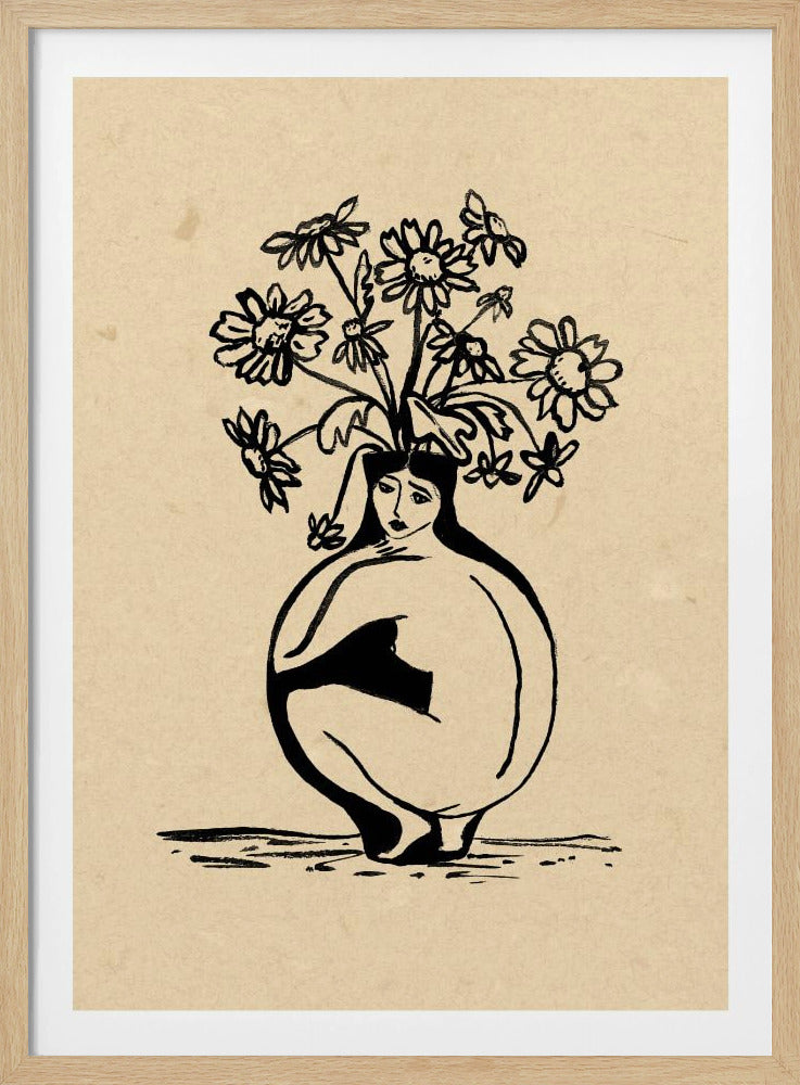 Woman in vase | Poster