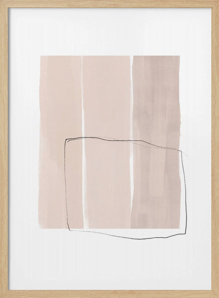 Delicate Black Line Sketch Overlay | Poster